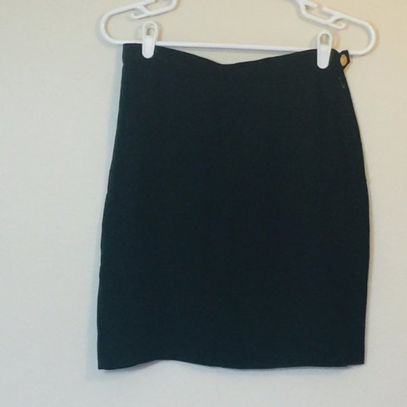 SONIA RYKIEL Paris Black Mini Skirt 40 (US 8) EUC - Picture 9 of 9